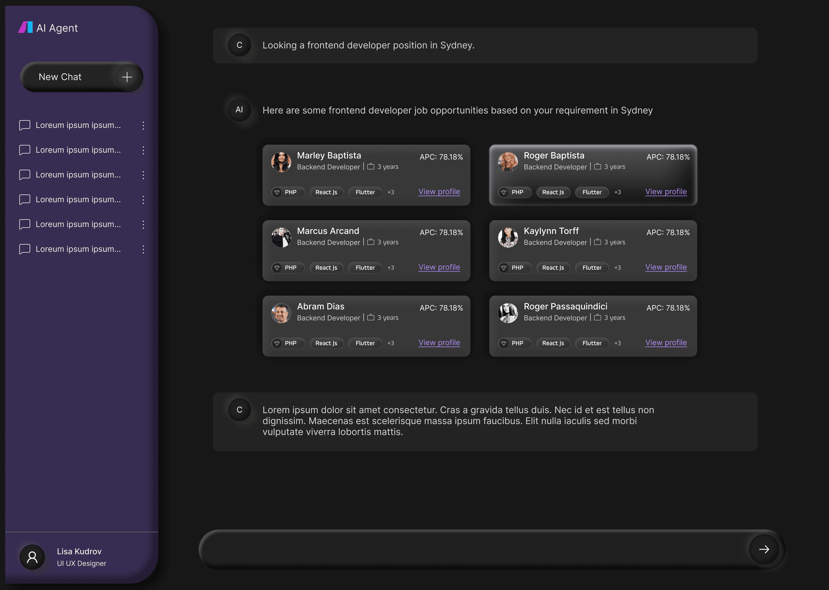 AI Recruitment Platform - GenAI Design by Suman Kulhari showcasing AI-powered recruitment platform modernizing hiring workflows for Australian markets.