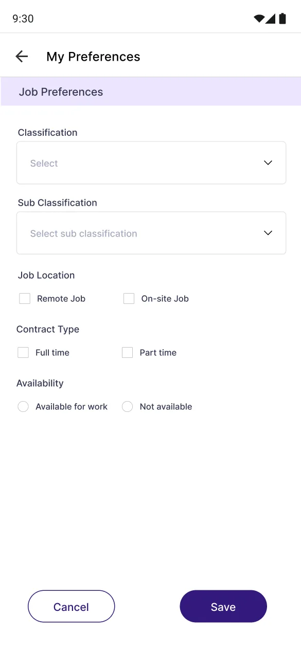 Mobile Onboarding Flow
