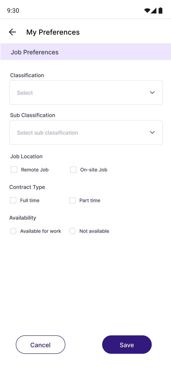 Mobile Onboarding Flow